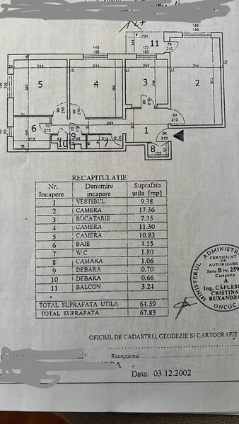 Dristor Apartament 3 camere 70 mp 2 bai La 8 minute de metrou